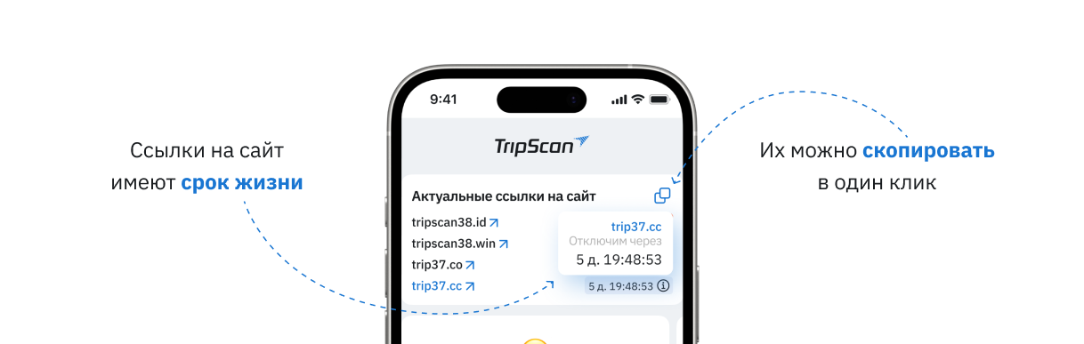 Trip Scan на смартфоне